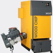 Wood chip boiler